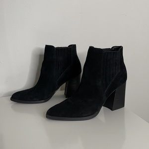 Marc Fisher Eilise Black Suede Boots